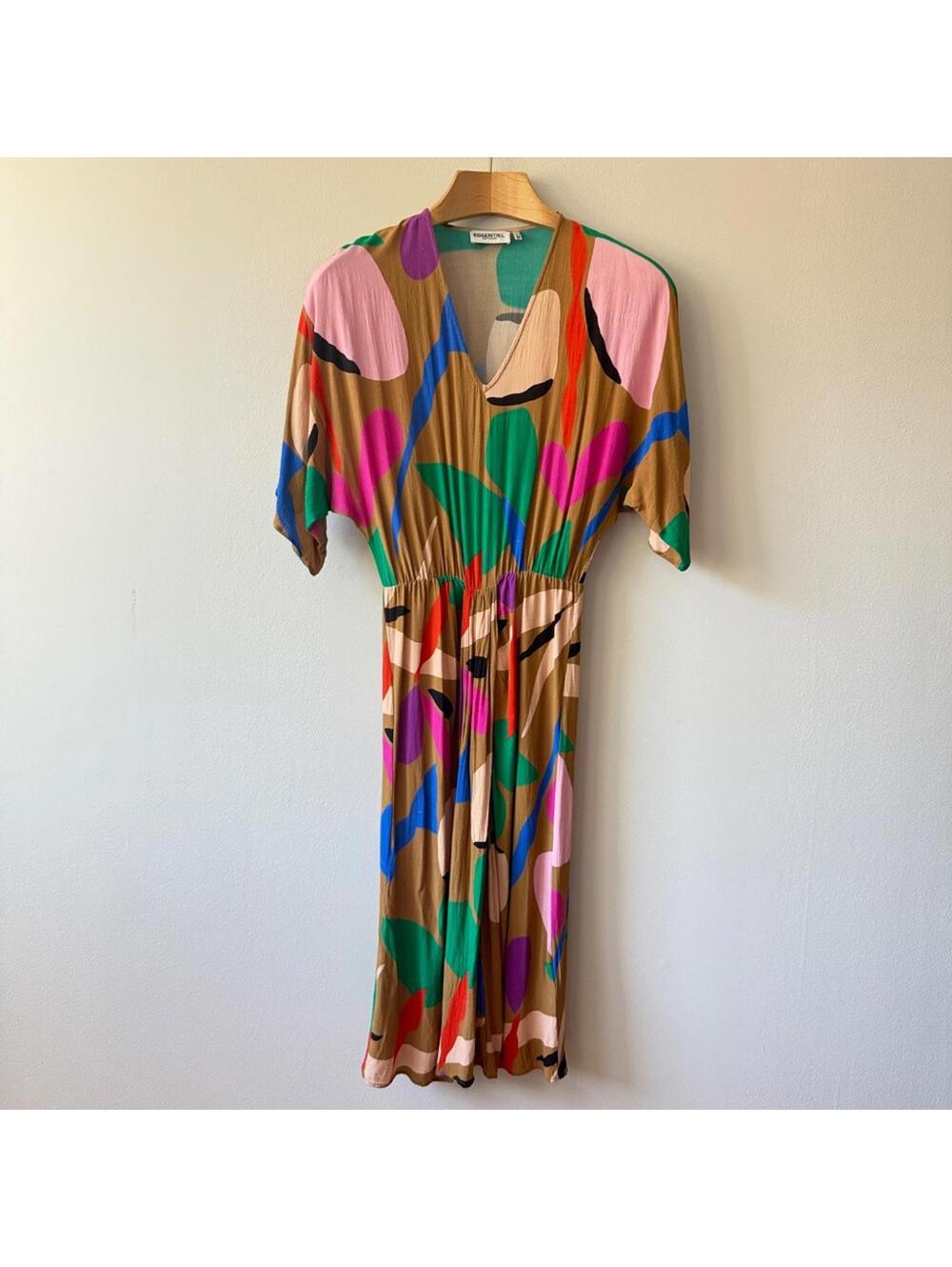 Essentiel Antwerp Floral Kimono Wrap Maxi Dress Size 6 Boho - Picture 3 of 9